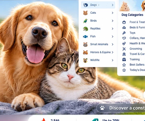 A dog and cat together
